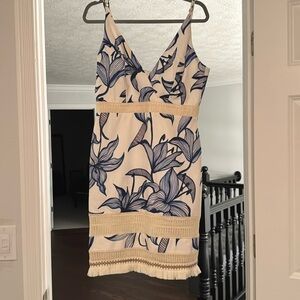 PatBO Blue and Cream Floral Dress Perfect for Easter!🐣